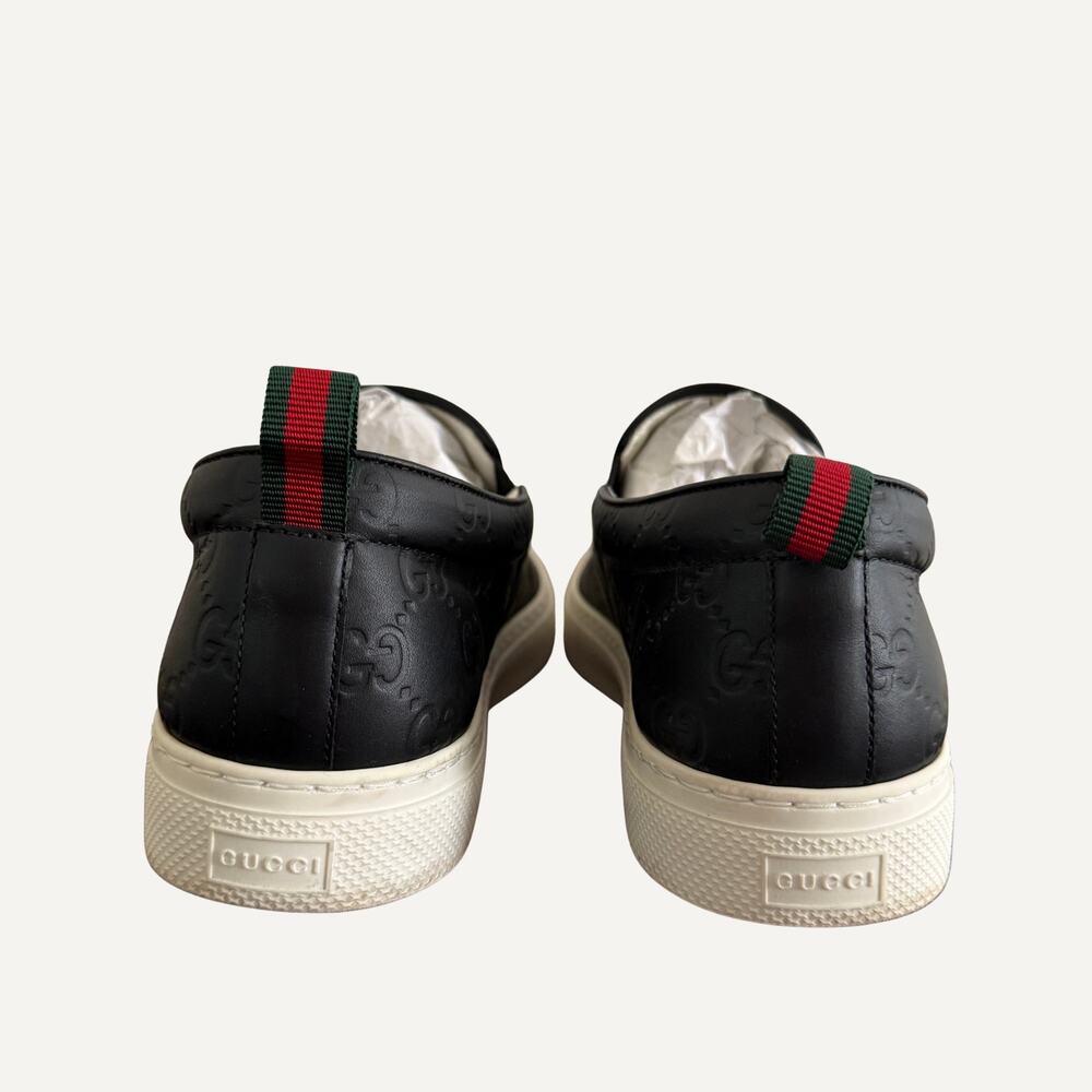 Size 9.5US - Gucci Men's Signature Embossed Slip-On Sneaker - Picture 4 of 7
